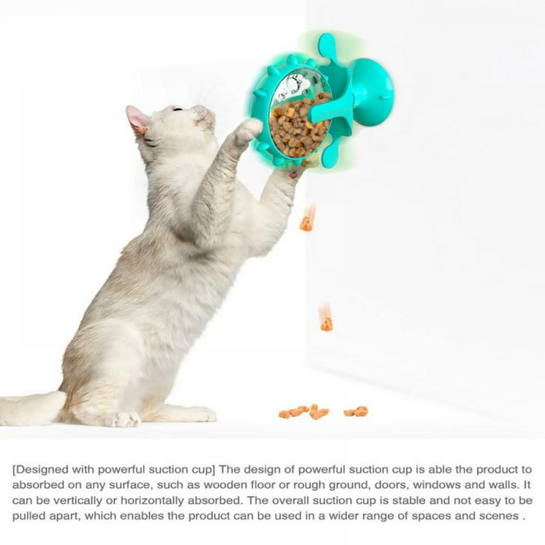 Interactive Cat Food Toys Indoor Kitten Puzzle Feeder Leaking Food