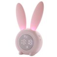 thumbnail image 1 of Amdohai Digital Bunny Alarm Clock Night Lights 2 Alarms 6 Ringtones Time Date Temperature Display, 1 of 8