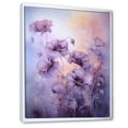 thumbnail image 2 of Designart "Delicate Moment With Violet Veiled Poppies I" Poppies Floater Framed Wall Art Living Room, 2 of 5