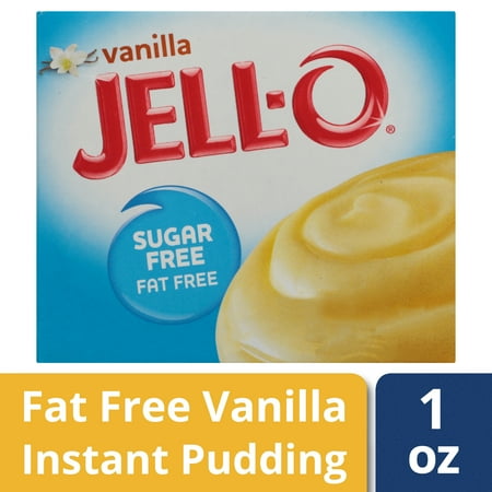 Jello Low Fat Pie (4 Pack) Jell-O Instant Sugar-Free Fat-Free Vanilla Pudding & Pie Filling, 1 oz Box ()
