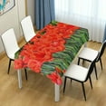 thumbnail image 6 of SKYSONIC 60”x90" Square Tablecloth with Blooming Tulip Bushes Prints, Anti-Wrinkle and Smooth Table Cloth for Kitchen/Home Decoration, 6 of 7
