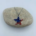 thumbnail image 2 of 4th of July Necklace for Women - Red White Blue Jewelry - Patriotic Necklaces (Blue Stones Set), 2 of 7