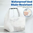 thumbnail image 4 of Sekonow 2 Pack Travel Toiletry Bag, Clear Waterproof Large Makeup Bag with Buckle Handle, Wide Opening Cosmetic Bag Pouch for Women Men Toiletry, White, 4 of 7
