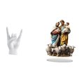 thumbnail image 1 of Estatua de gesto rockero, figura de mano y dedos de acrílico, adorno de escritorio, escultura de resina, patrón único, ideal para regalar, decoración, 1 of 8