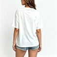 thumbnail image 3 of Womens Graphic Tees Short Sleeve T Shirts | Cotton Loose Casual Tops for Teen Girls, Vintage Coastal Crab Graphic T-shirts, 3 of 5