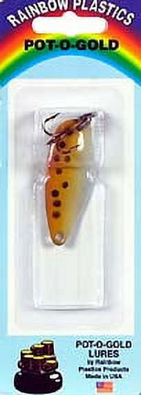 (2 pack) Rainbow Plastics Pot-O-Gold Spoons Brown Trout 1/4oz
