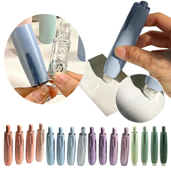 Homelyt Double Sided Tape Glue Tape Roller Retractable Push Dispenser with 5 Refills for Scrapbook Supplies Journaling Crafts 4 Pack