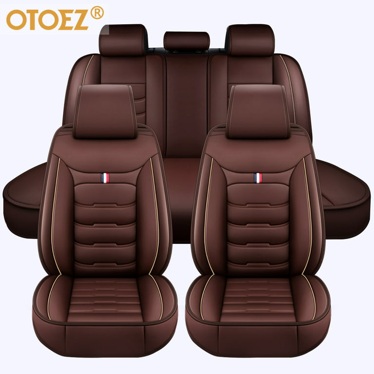 Color Blocking Advanced Design Leather Universal Fit Car Seat