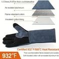 GZHOUFDXINX 16 Extra Long FlameMaster Heat Shield Grill Gloves
