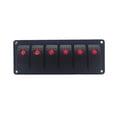 thumbnail image 3 of Panel De Interruptor Basculante De Doble Luz Led Para Barco Marino, Rv, 12V, 24V, Universal, Para Coche, Barco, Panel De Interruptor, Enchufe Para Encendedor seitruly VI008603-02, 3 of 7
