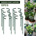 thumbnail image 2 of 12Pcs Plant Supports Stake Half  Garden Plant Support Green Set, 2 of 9