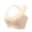 Beige-bras, variant on Womens Plus Size Lightweight Bras Wireless Criss Cross Back Thick Straps Bralette Fashion No Underwire Full-Coverage Pullover T-Shirt Bra XXL