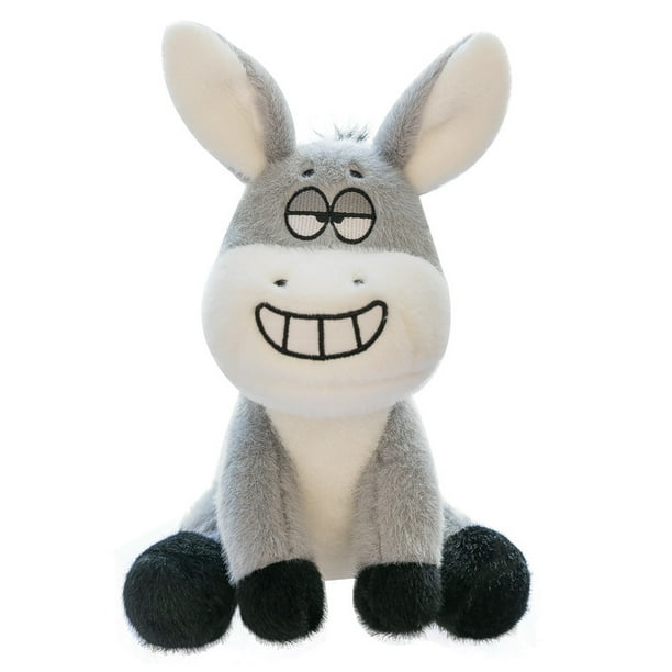 Muñeco de peluche con forma de burro de peluche, 30 cm, dibujos animados para niños