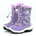 thumbnail image 2 of Nova Mountain Boys Girls Little Kids Winter Snow Boots NF-NFWB840-PurpleMulti-8, 2 of 7