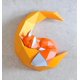 thumbnail image 1 of Moon Fox Diy Craft Plantillas Decoración de pared Papel Arte Pieza Adorno Escultura de papel 3d Animal Geométrico Papel Craft Origami No es un modelo terminado. Afortunado Sencillez, 1 of 5
