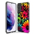 thumbnail image 3 of MUNDAZE Samsung Galaxy S22 Plus Shockproof Clear Hybrid Protective Phone Case Neon Rainbow Glow Colorful Abstract Flowers Floral Cover, 3 of 5