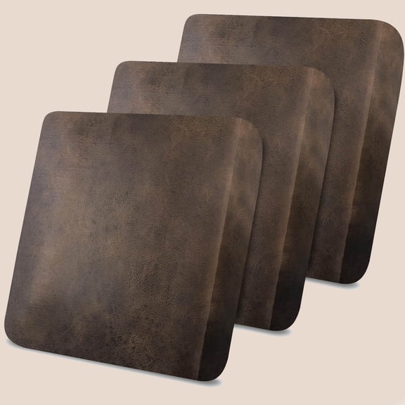 Leather Look Couch Cushion Covers, Stretch Sofa Cushion Covers for Sectional Armchair Loveseat Protector, Replacement Seat Cushion Slipcovers, Machine Washable