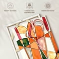 thumbnail image 6 of Elephant Stock Abstract Golf Wall Art - Vertical Canvas Wall Art - Living Room Wall Decor - Sports Canvas - Orange And Beige Decor - 20" x 30", 6 of 8