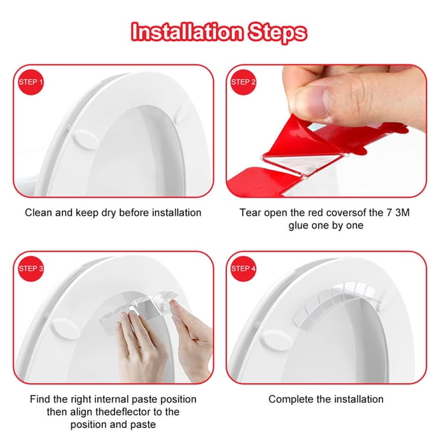 Protector contra salpicaduras Jadeshay para asiento de inodoro EVA