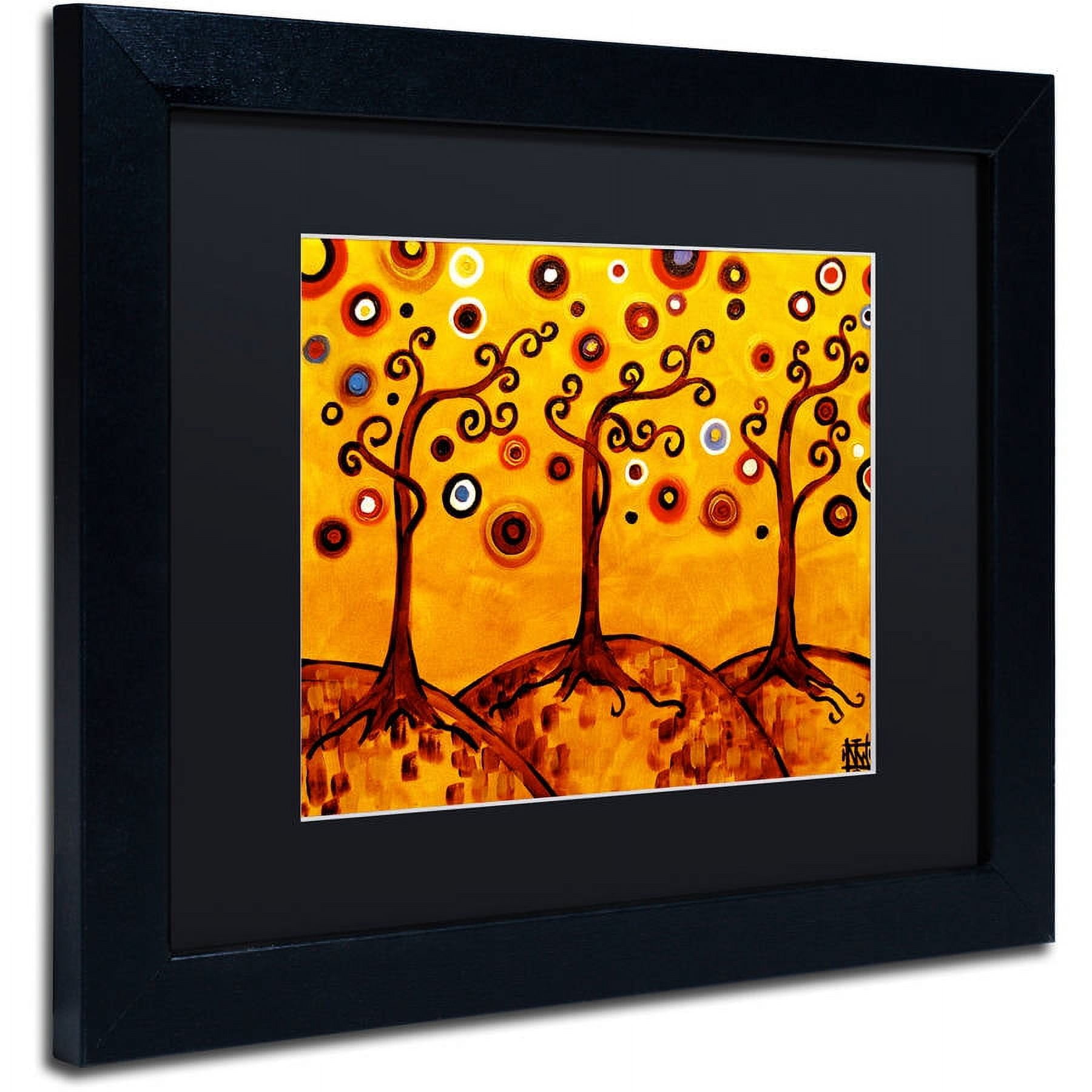 Trademark Fine Art "82" Canvas Art by Natasha Wescoat, Black Matte, Black Frame
