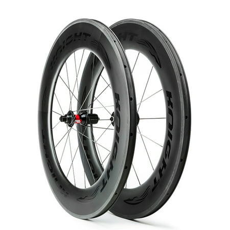 Knight Composites 95 Clincher Road Bicycle Wheelset (Black - DT Swiss 240s/Sapim CX Ray, Shimano (Best $3000 Road Bike)