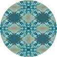 thumbnail image 1 of Ahgly Company Indoor Round Patterned MediumTurquoise Green Area Rugs, 8' Round, 1 of 6