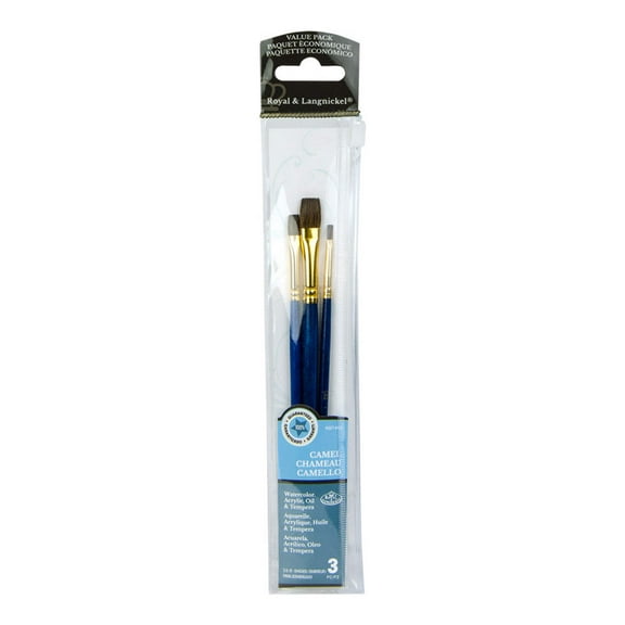 RSET-9105 | 3pc Camel Hair Shader Brush Set