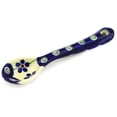 thumbnail image 1 of Polish Pottery 5¼-inch Spoon (Flowering Peacock Theme) Hand Painted in Boleslawiec, Poland + Certificate of Authenticity, 1 of 6