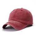 thumbnail image 4 of MesaSe 2PC Unisex Children Casual Solid Baseball Hat Adjustable Washed Baseball Cap, 4 of 6