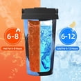 thumbnail image 6 of Portable Thermos Cup Coffee Cup 6.9×3.4in Invisible Ring Easy To Carry For Car Cafe Office Home Argyle Plaid Doderblue_1, 6 of 8