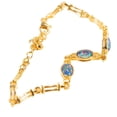thumbnail image 2 of ENCHANTED CASTLE 18kt GOLD PLATED AUSTRALIAN BLACK OPAL BRACELET, 2 of 4