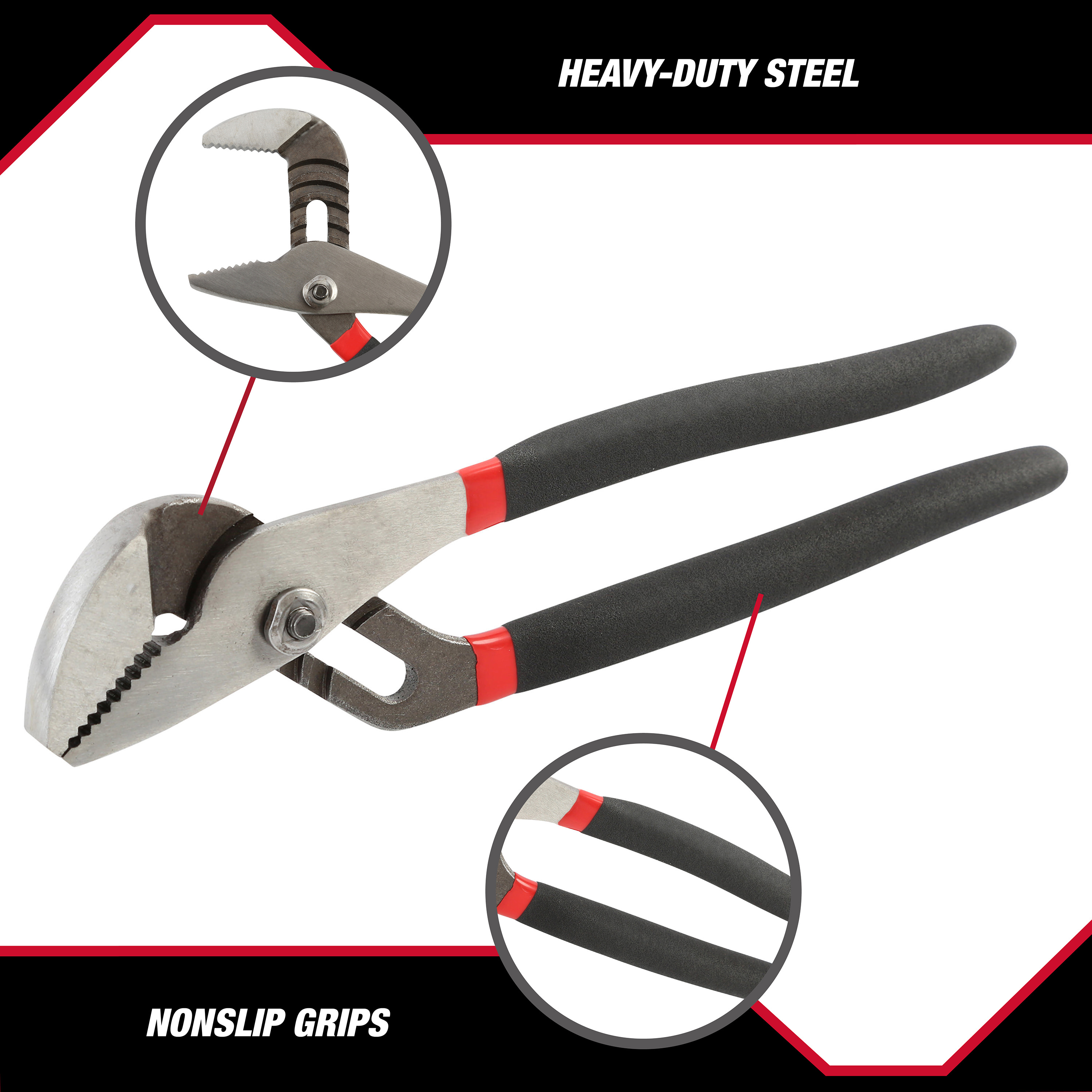 Hyper Tough 2-Piece Groove Joint Pliers Set photo 3