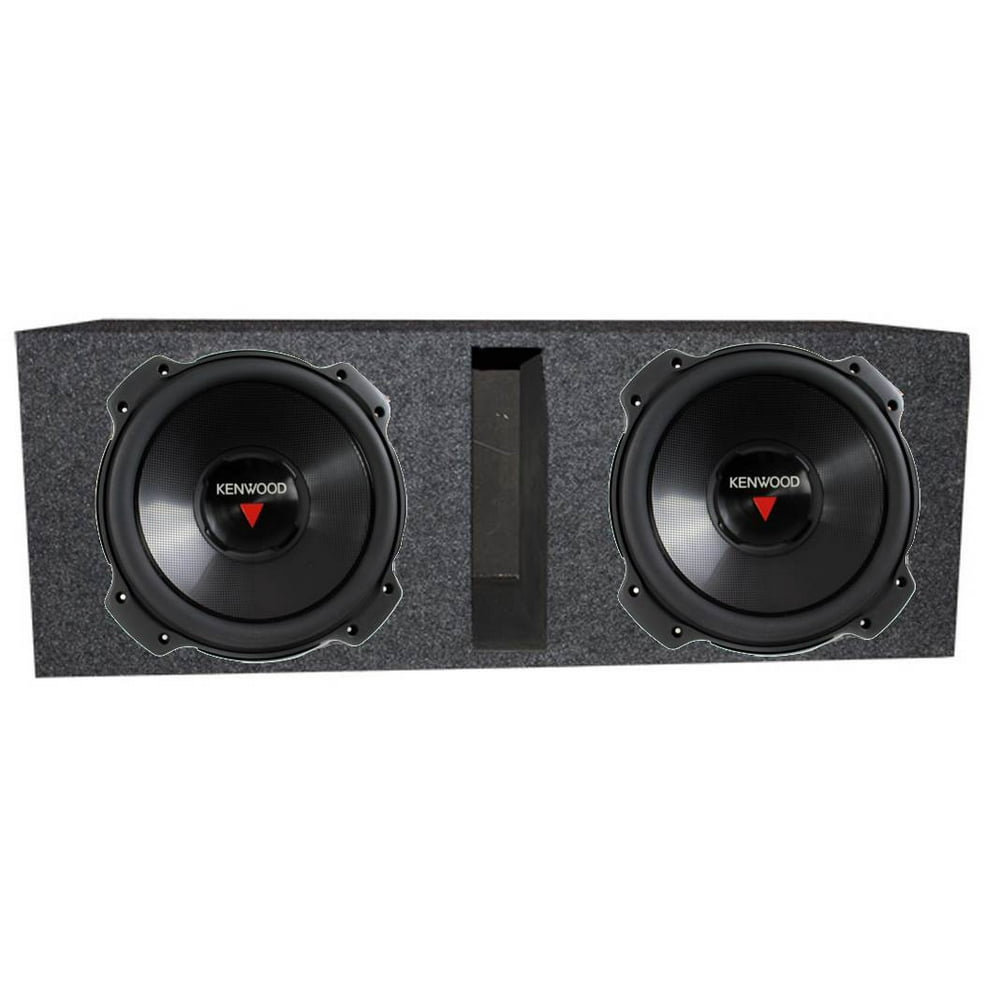 2) Kenwood KFCW3016PS 12" 2000 Watt Subwoofer + Dual 12" Vented Port