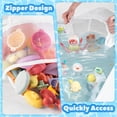 thumbnail image 4 of Organizador de juguetes de baño UNEEDE, almacenamiento de juguetes para bañera de 15 litros, 4 of 8