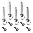 thumbnail image 2 of SHISUYAN 5 sets of Handheld Fan Shaft Replacement Folding Fan Repairing Accessory Metal Shaft Rivets, 2 of 8