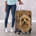 thumbnail image 4 of HELLHERO Yorkshire Terrier Easy Clean Luggage Covers for Friends, All Size Durable Bottom Zipper Baggage Case, 4 of 7