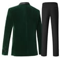 thumbnail image 2 of Beauty Emily Men's Suit Set Velvet Jacket and Pants Wedding Party Best Man Banquet Classic Costume, 2 of 8