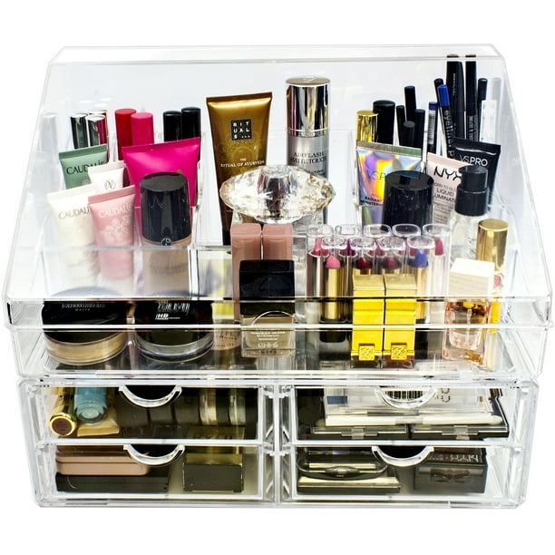 Sorbus Acrylic Cosmetics Makeup Organizer Storage Case Display with