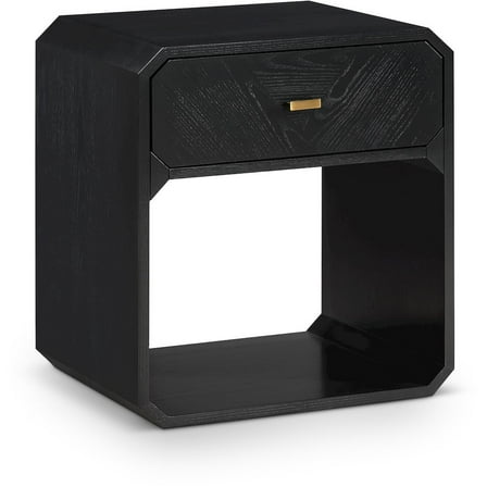 Meridian Furniture Parker Black Ash Veneer Night stand