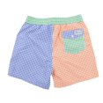 thumbnail image 2 of Polo Ralph Lauren Boys Traveler Swim Trunks, Colorblock Gingham, Small (8), 2 of 2
