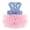 Blue L, variant on Cute Pet Tutu Skirt, Dog Princess Dress with Elegant Floral Pattern, Soft Cotton Puppy Clothes for Small Breeds Girls, Breathable Mesh Tulle Outfit for Summer Party Birthday