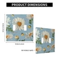 thumbnail image 2 of Original Design Daisies Garden Flowers Art Craft Pattern Decorative Switch Cover Decorative Wall Plate, 2 of 5