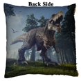 thumbnail image 2 of PKQWTM Tyrannosaurus Rex Quetzalcoatlus Patrolling Skies Reversible Mermaid Cushion Cover Home Decor Sequin Pillow Case Size 16x16 inches, 2 of 2