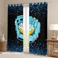 thumbnail image 2 of jejeloiu Baseball Sport Games Blackout Curtains Set of 2 (52x84 Each),Baseball Ice Cream Window Curtains For Boys Girls, 2 of 6