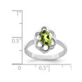 thumbnail image 3 of 2/5 Carat (ctw) Oval Peridot Ring in Sterling Silver, 3 of 4