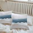 thumbnail image 5 of Wave Effect Modern Art Outdoor Pillow Covers Pack of 2 Abstract Blue Oil Painting Waterproof Throw Pillow Covers Decorative Cushion Cases for Patio Garden Tent Balcony Couch 16x16 inch, 5 of 8