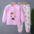 thumbnail image 2 of TOWED22 Infant Baby Girl Fall Winter Outfits Clothes Set Long Sleeve Soft Sweatshirt + Pants 2pcs for Preschool(Hot Pink,12-18 M), 2 of 4