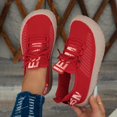 thumbnail image 6 of Women's Mesh Lace Up Platform Casual Walking Shoes Breathable Comfortable Thick Sole Sneakers Lightweight Daily Commute Outdoor Athletic Footwear, 6 of 8