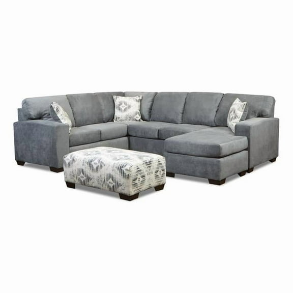 Neo Living NL707-DUSK-SEC-CHAISE Lara Corner Sectional with Right Facing Chaise, Dusk