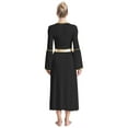 thumbnail image 4 of Kaerm Robe Tunique de Danse pour Femmes avec Manches Longues Blanche&Noir G, 4 of 7